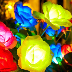 Lorled Solar Rose Flower Lights Decorative Outdoor Solar Lights For Sale
