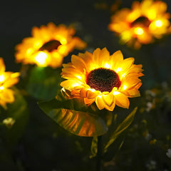 Lorled Solar Power Sunflower Lights Solar Garden Lights Best Solar Garden Decor Solar Landscape Lights