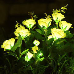 Lorled Long Lasting Rose Solar Lights Outdoor Solar Flower Lights For Garden